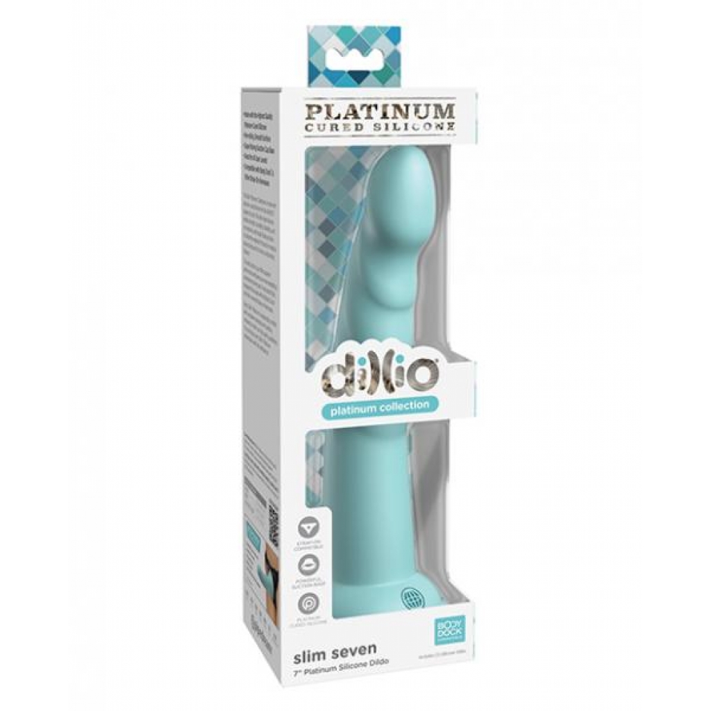 Dillio Platinum 7in Slim Seven Teal - Premium Pleasure