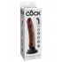 King Penis 7 inches Vibrating Dildo Brown