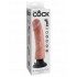 King Penis 9-Inch Realistic Vibrating Dildo in Beige