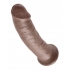 King Penis 9-Inch Dildo - Brown Realism