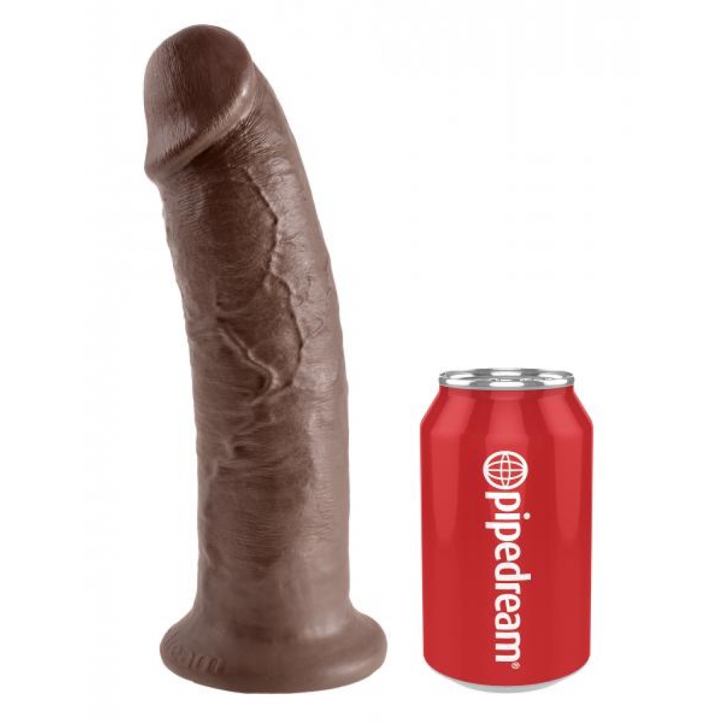 King Penis Realistic 10-Inch Dildo - Brown