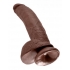 King Penis - 9 Inches Penis Balls (Brown)