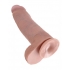 King Penis 12 Inch Penis with Balls - Beige