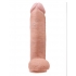 King Penis 12 Inch Penis with Balls - Beige