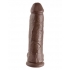 King Penis 12 Inch Penis With Balls - Brown