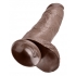 King Penis 12 Inch Penis With Balls - Brown