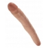 King Penis 12-inch Slim Double Dildo - Tan