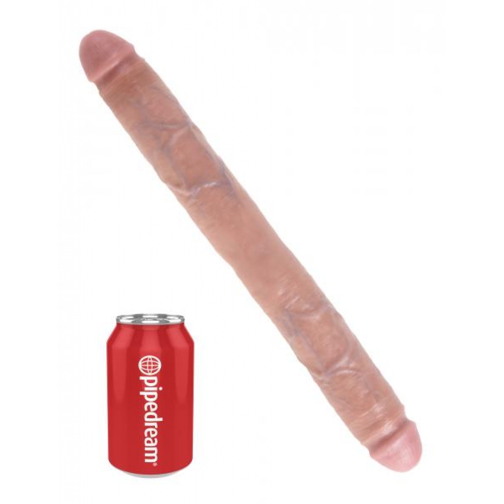 Thick Double Dildo - 16 inch Beige