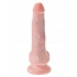 Realistic King Penis 6-Inch Dildo with Balls - Beige