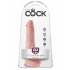 Realistic King Penis 6-Inch Dildo with Balls - Beige