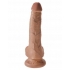 King Penis 6 inches Penis with Balls - Tan Dildo