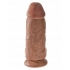 King Penis Chubby 9-Inch Tan Dildo with Balls