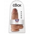 King Penis Chubby 9-Inch Tan Dildo with Balls