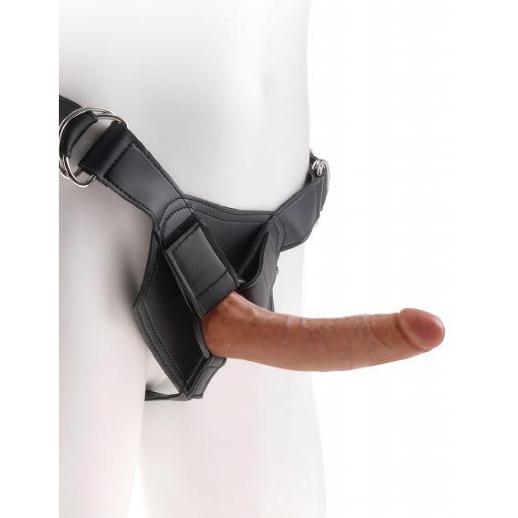 King Penis Strap-On Harness with 7 inches Penis - Tan