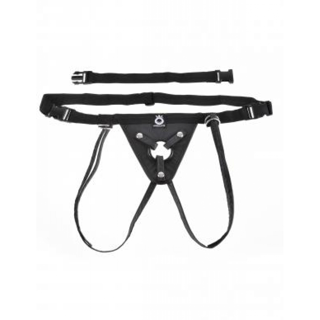 King Penis Fit Rite Harness - Black Nylon Strap On