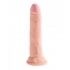 Realistic King Penis Triple Density Dildo - 7 Inch Beige