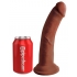 King Penis Plus 8 Inch Triple Density Penis - Brown