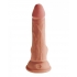 King Penis Plus 6.5 Inch Triple Density Penis with Balls Tan