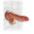 King Penis Plus 6.5 Inch Triple Density Penis with Balls Tan