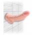 King Penis Triple Density 8 inches Penis with Balls Beige Dildo