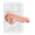 King Penis Triple Density 5-Inch Realistic Dildo with Balls in Beige