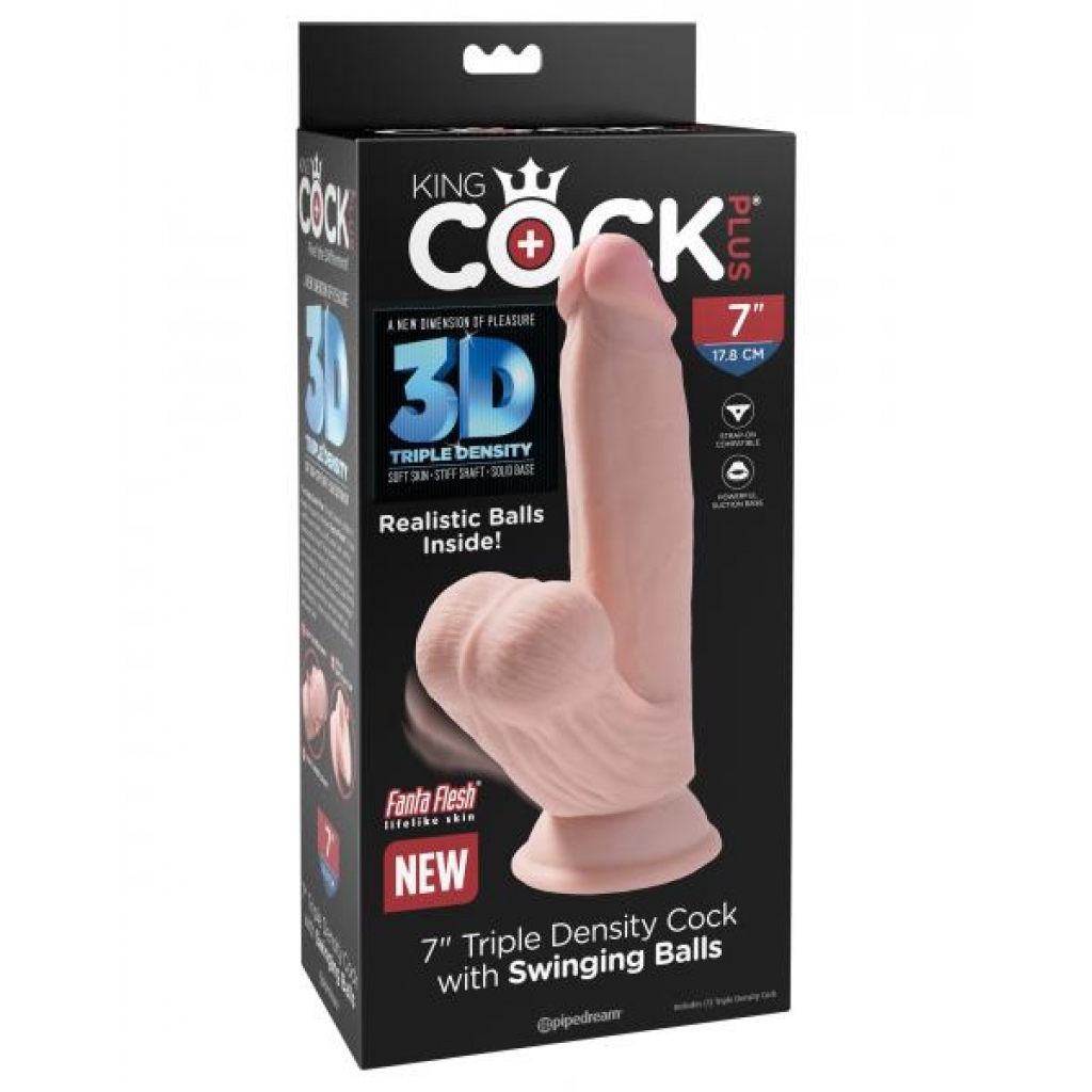 King Penis Triple Density Plus 7-Inch Penis with Balls