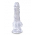 King Penis Clear 5-Inch Realistic Dildo with Balls