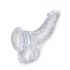 King Penis Clear 7.5-Inch Realistic Dildo with Balls