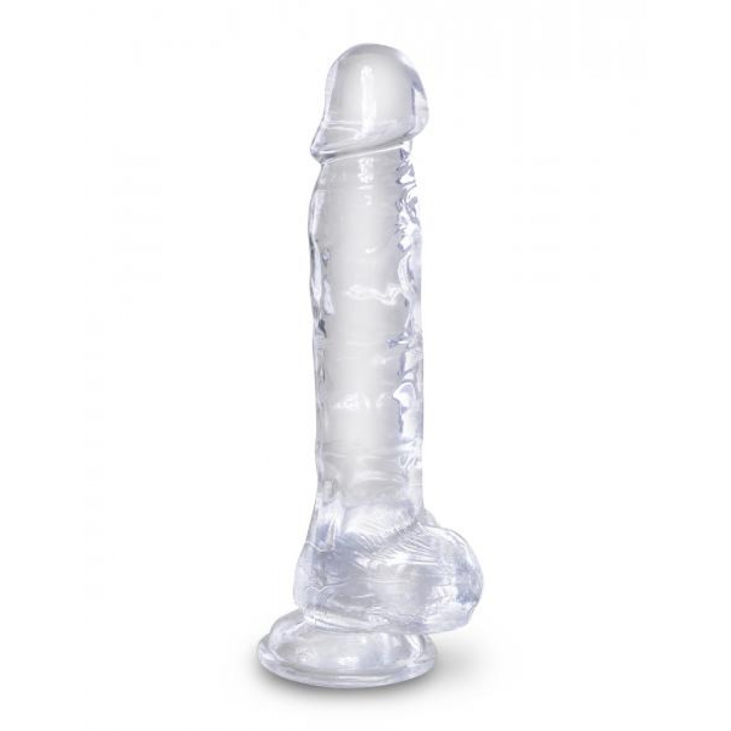 King Penis Clear 8 Inches Penis with Balls