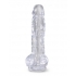 King Penis Clear 8 Inches Penis with Balls