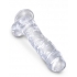 King Penis Clear 8 Inches Penis with Balls