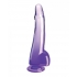 King Penis Clear 10in W/ Balls Purple