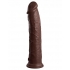 King Penis Elite 11 In Dual Density Dildo - Brown