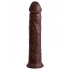 King Penis Elite 11 In Dual Density Dildo - Brown