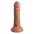 King Penis Elite 6 In Vibrating Dual Density Tan: Realistic Pleasure Tool