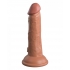 King Penis Elite 6 In Vibrating Dual Density Tan: Realistic Pleasure Tool