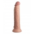 King Penis Elite 9 In Vibrating Dual Density - Light