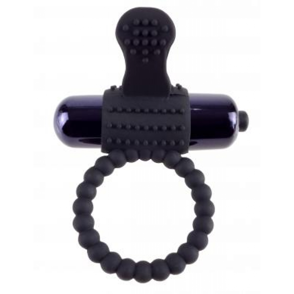 Fantasy C Ringz Vibrating Silicone Super Ring - Black