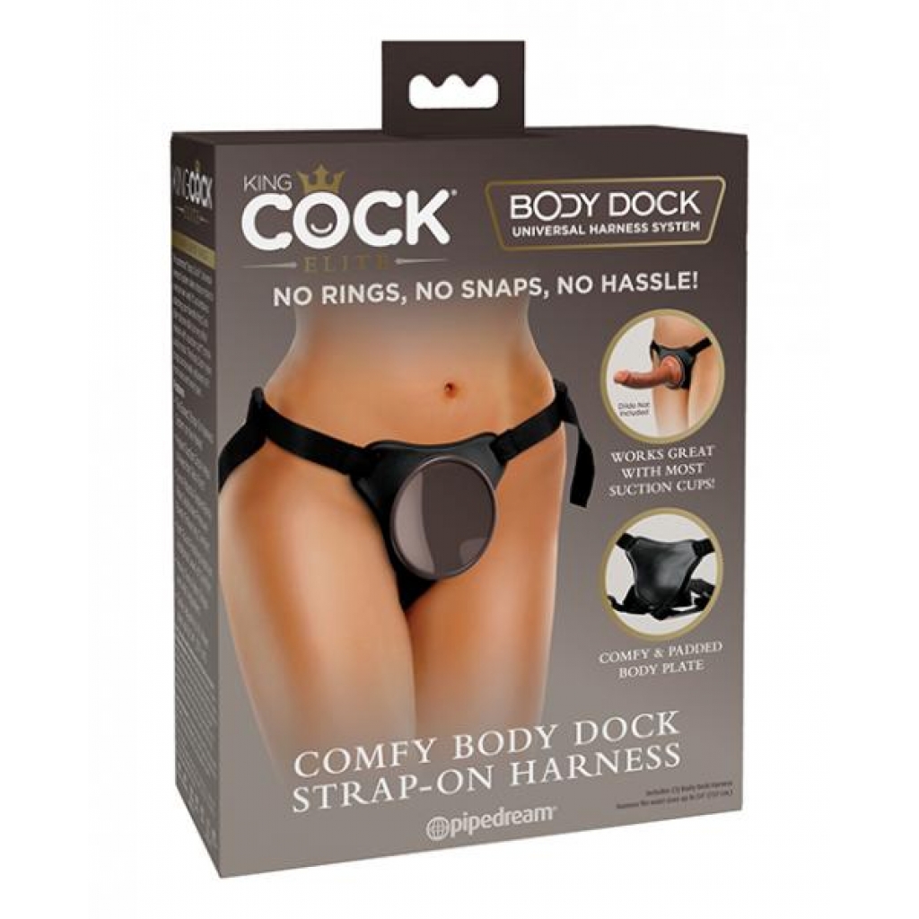 King Penis Elite Comfy Body Dock Strap-On Harness - Effortless Compatibility