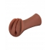 PDX Extreme Wet Pussies Slippery Slit Stroker - Dark Skin Brown