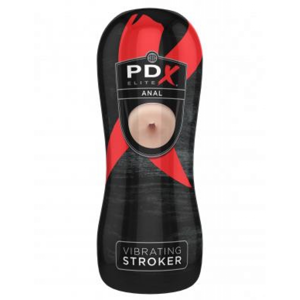 PDX Elite Vibrating Anal Stroker Beige