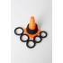 Play Zone Kit - 9 Penis Rings with Storage Cone