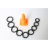 Play Zone Kit - 9 Penis Rings with Storage Cone