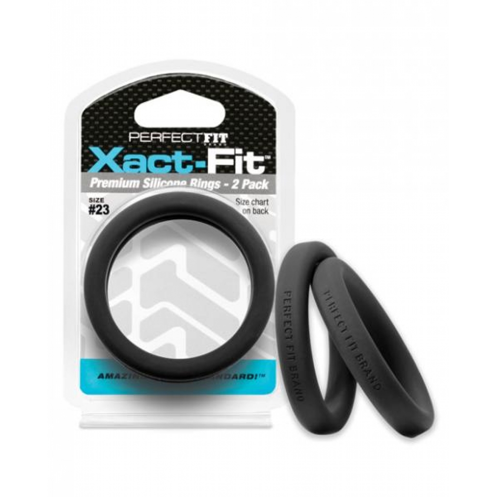 Perfect Fit Xact-Fit #23 - Two Pack Penis Rings for Optimal Comfort