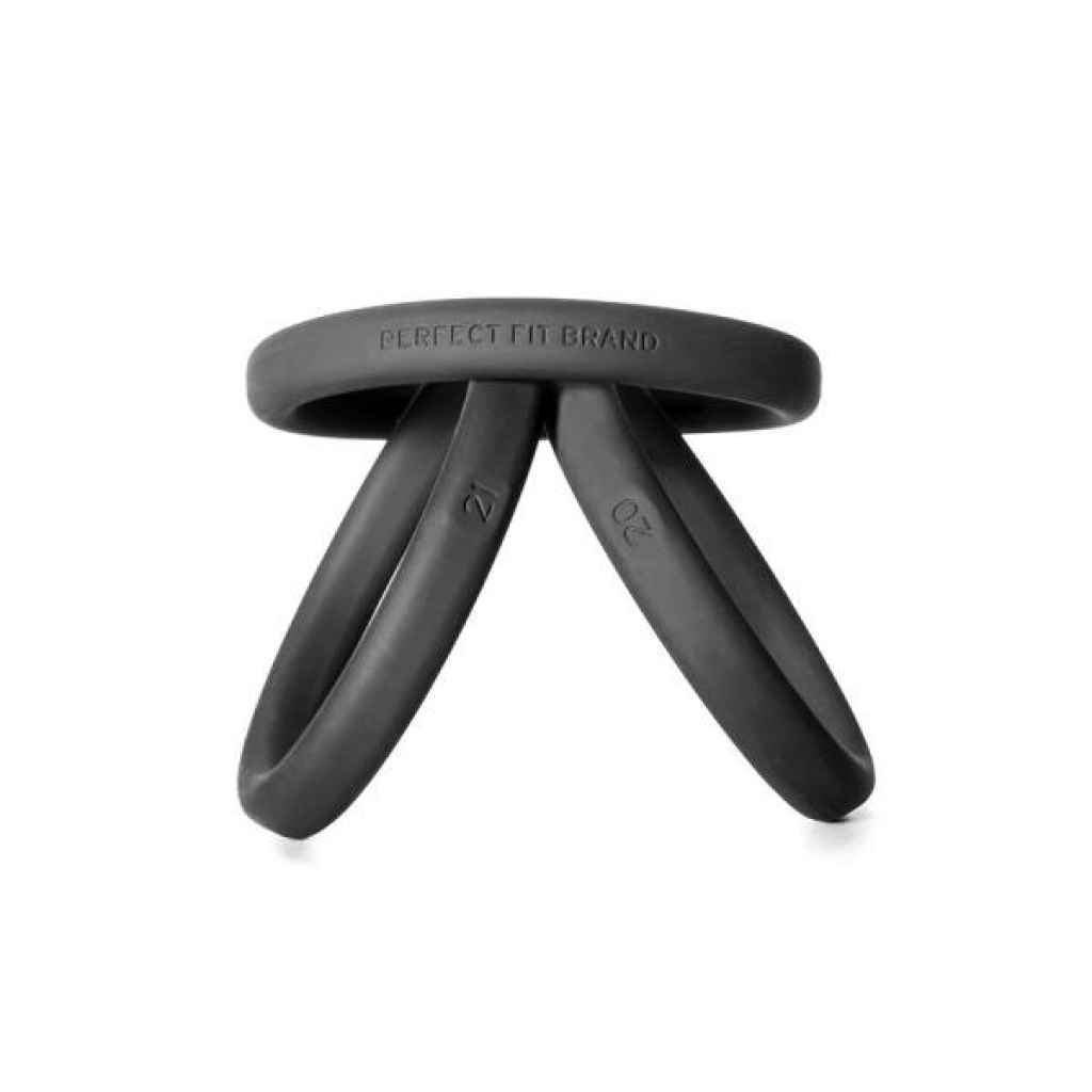 Xact-Fit Silicone Rings - Size #20, #21, #22 in Black