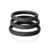 Xact-Fit Silicone Rings - Size #20, #21, #22 in Black