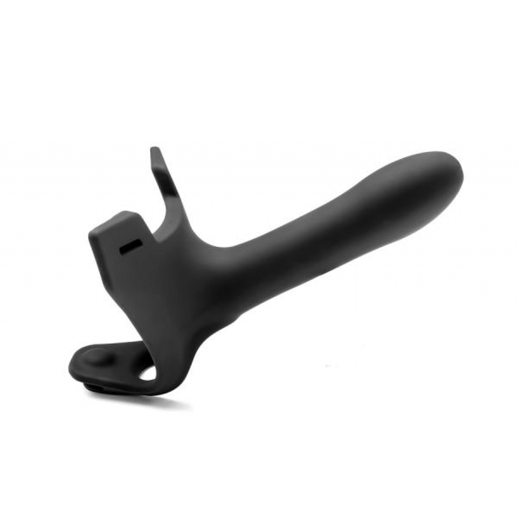 Versatile 5.5-inch Strap-On Dildo - Black