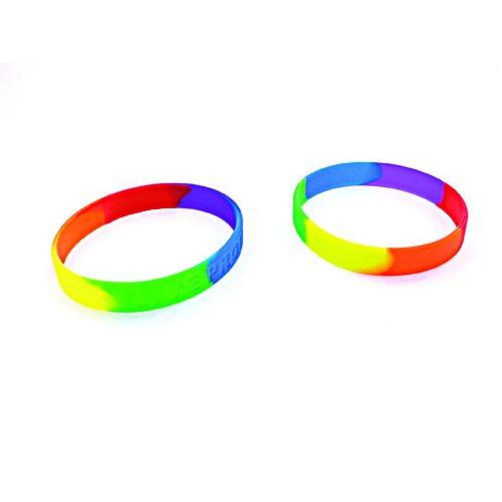 Gaysentials Rainbow Bracelet Set - Silicone