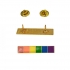 Gaysentials Rainbow Bar Lapel Pin: Pride Gear