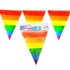 Gaysentials Rainbow Striped Pennants Decoration - 12 Feet